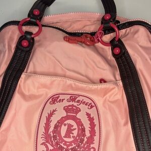 Pink and Brown Tote Bag with Juicy Logo